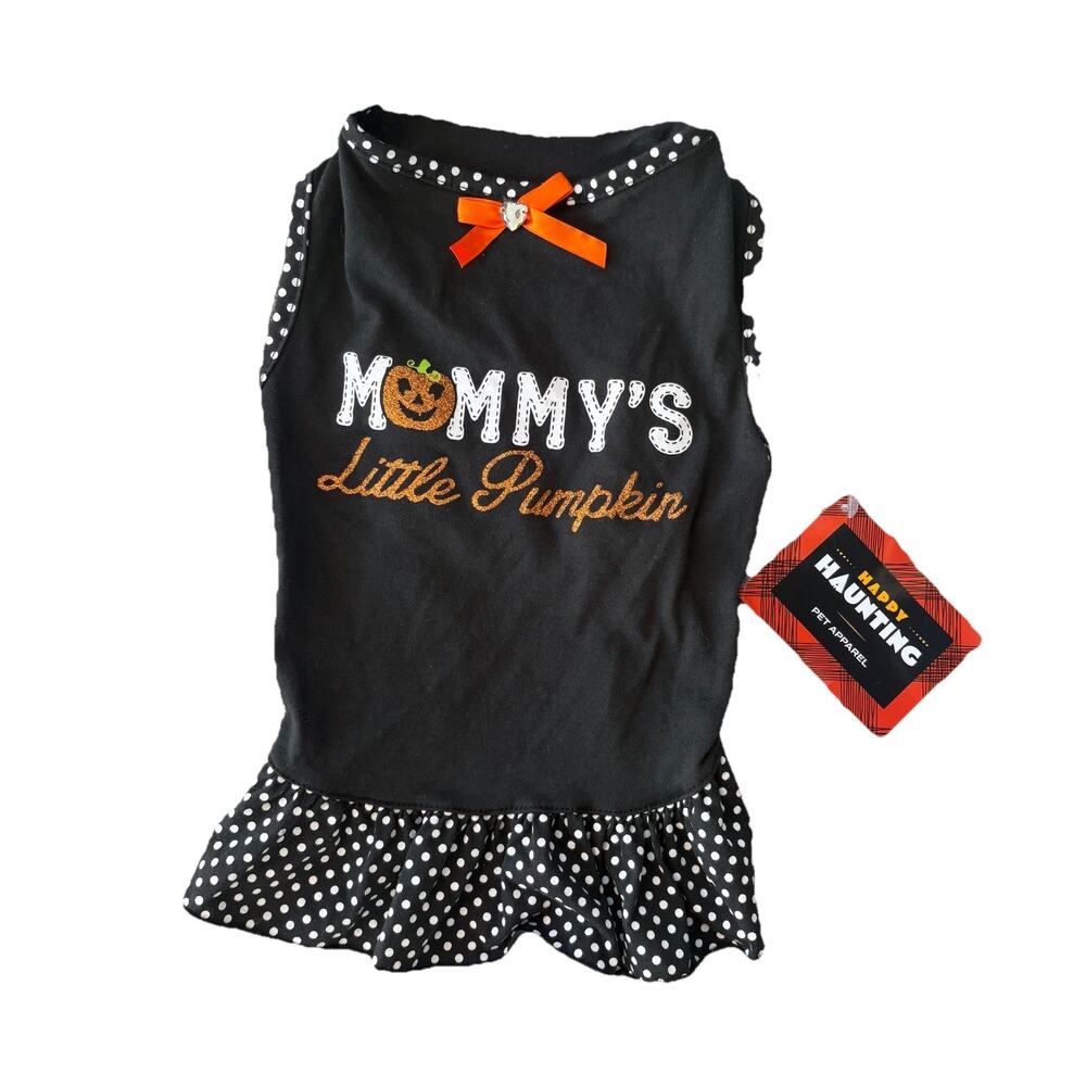 Happy Haunting Pet Apparel Little Dog Costume Halloween Mommy’s Little Pumpkin